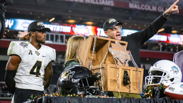 UCF Wide Receiver Ryan O'Keefe Head Coach Gus Malzahn